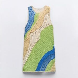 Zara Multicolor Knit Dress